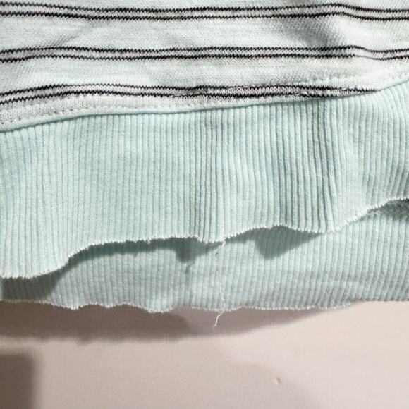 MODODOC Women Medium Blue Striped Oversized Flowy Tank Top - Picture 4 of 5